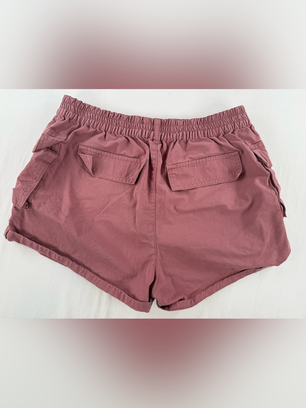 Indigo Rising Women's Utility Cargo Shorts in Dusty Rose - Picture 2 of 6